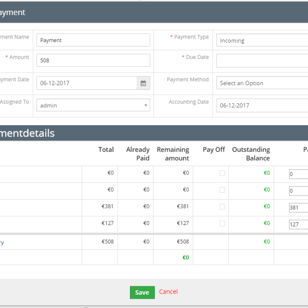 ماژول جریان نقدینگی Cashflow ویتایگر